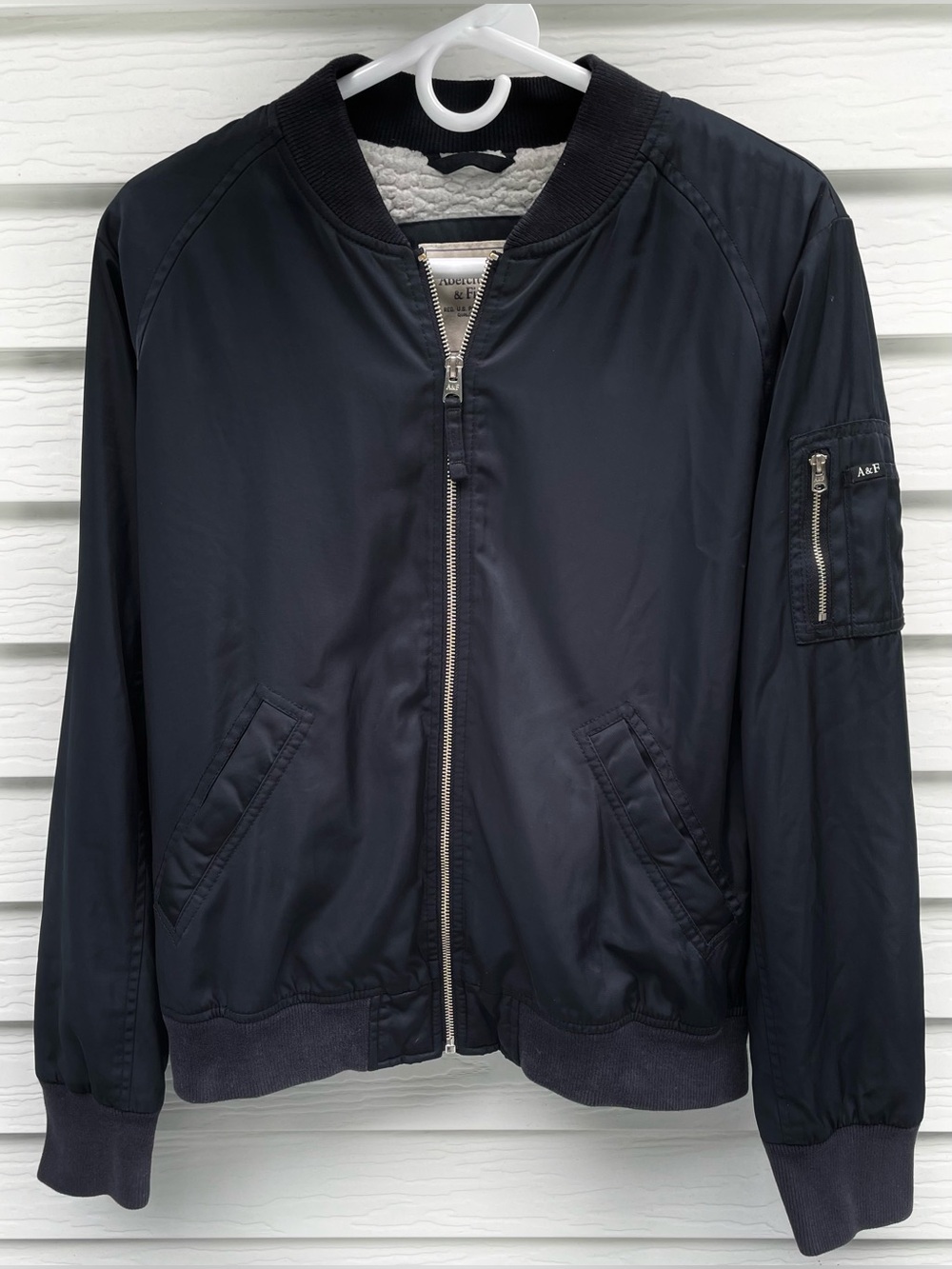 Abercrombie & Fitch Women’s Bomber Jacket - Black - Large